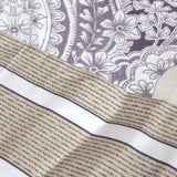NNEDSZ 250TC Cotton Reversible Quilt Cover Set Elizabeth Queen