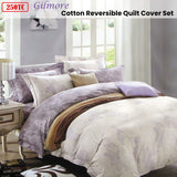 NNEDSZ 250TC Gilmore Cotton Reversible Quilt Cover Set King