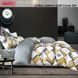 NNEDSZ 400TC Cotton Sateen Quilt Cover Set Modern Art King