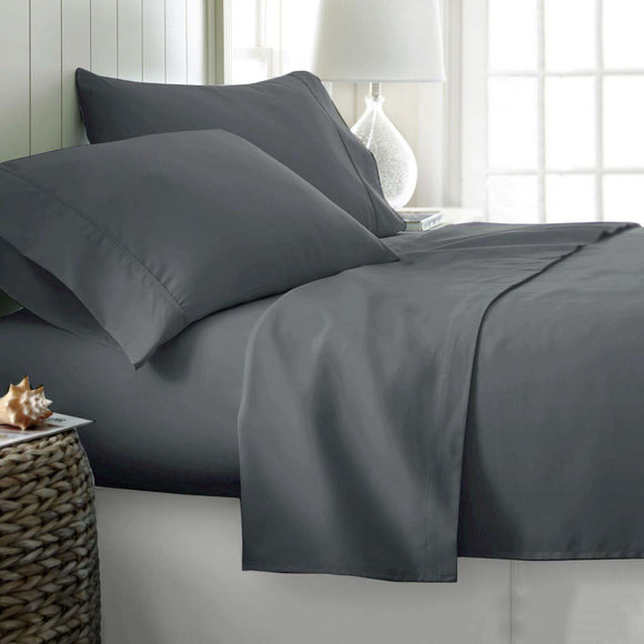 NNEDSZ 400TC Cotton Sateen Sheet Set King - Grey
