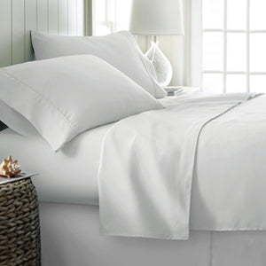 NNEDSZ 400TC Cotton Sateen Sheet Set King - White