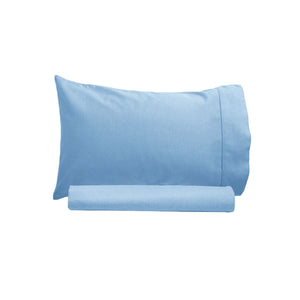 NNEDSZ Artex 250TC 100% Cotton Sheet Set Single Sky
