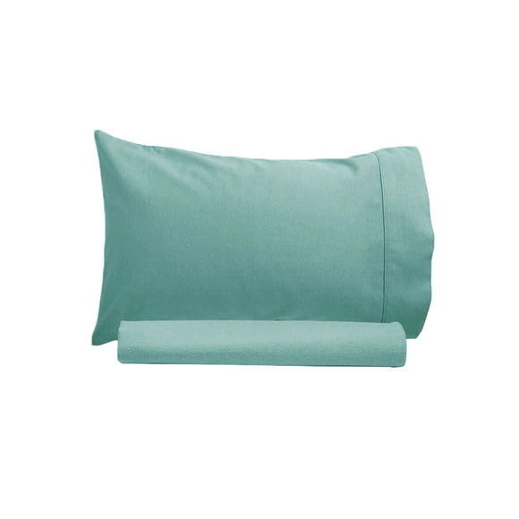 NNEDSZ 250TC 100% Cotton Sheet Set Single Teal