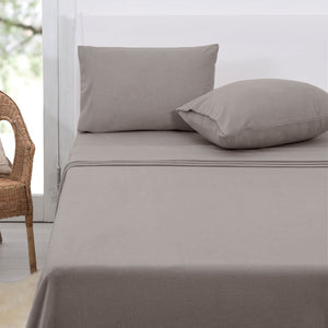 NNEDSZ Sheet Set Queen 36cm Wall Taupe