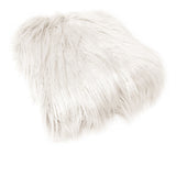 NNEDSZ Mia Luxury Long Hair Faux Fur Throw Rug 127 x 152 cm Ivory