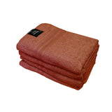 NNEDSZ 550GSM Set of 4 100% Cotton Terry Bath Towels 70 x 140 cm Ginger