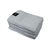 NNEDSZ 550GSM Set of 4 100% Cotton Terry Bath Towels 70 x 140 cm Silver