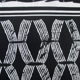 NNEDSZ Homeport Kenya Black Printed Geometric Quilt Cover Set Double