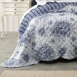 NNEDSZ Bianca Amorette Blue Polyester Bedspread Set Double
