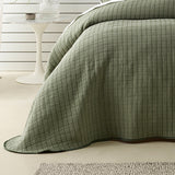 NNEDSZ Bianca Bari Green Polyester Cotton Bedspread Set King
