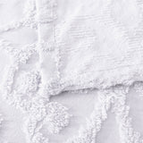 NNEDSZ Bianca Ella White Cotton Chenille Floral Bedspread Set King