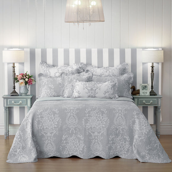 NNEDSZ Bianca Florence Grey Bedspread Set Queen