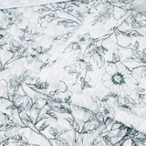 NNEDSZ Bianca Gracie White Floral Printed Quilted Bedspread Set Single