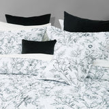 NNEDSZ Bianca Gracie White Floral Printed Quilted Bedspread Set Super King