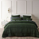 NNEDSZ Vienna Green Textured Bedspread Set King