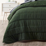 NNEDSZ Vienna Green Textured Bedspread Set Super King