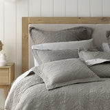 NNEDSZ Bianca Zaria Taupe Embroidered Bedspread Set King
