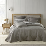 NNEDSZ Bianca Zaria Taupe Embroidered Bedspread Set Super King