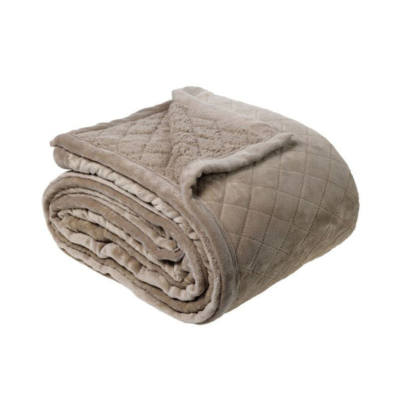 NNEDSZ Bianca Mansfield Blanket Taupe (Also Known as Silver Grey) Single/Double