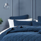 NNEDSZ Bianca Barclay Navy Coverlet Set Queen/King