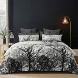 NNEDSZ Bianca Boscage Black Forest Printed Quilted Polyester Coverlet Set Single/Double