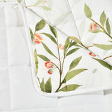 NNEDSZ Bianca Corymbia White Floral Printed Quilted Polyester Coverlet Set Single/Double