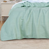 NNEDSZ Bianca Cressida Sage Cotton Polyester Coverlet Set Queen/King