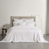 NNEDSZ Bianca Evora White Cotton Jacquard Coverlet Set Queen/King