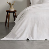 NNEDSZ Bianca Evora White Cotton Jacquard Coverlet Set Queen/King