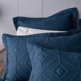 NNEDSZ Kazimir Navy Polyester Coverlet Set Super King