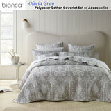 NNEDSZ Olivia Grey Polyester Cotton Coverlet Set Super King