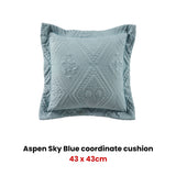NNEDSZ Aspen Sky Blue Coordinate Square Filled Cushion