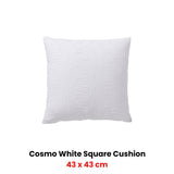 NNEDSZ Bianca Cosmo White Square Filled Cushion 43 x 43cm