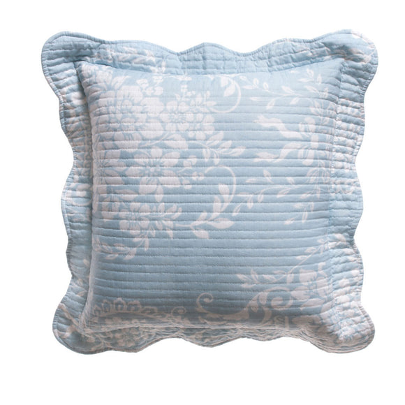 NNEDSZ Bianca Florence Blue White Square Cushion