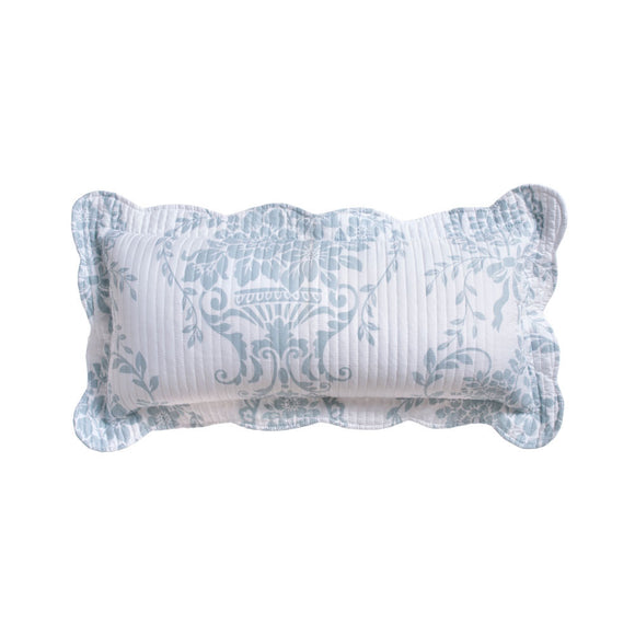 NNEDSZ Bianca Florence White Blue Rectangular Cushion