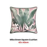 NNEDSZ Mika Square Green Velvet Cushion