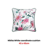 NNEDSZ Nikita White Square Filled Cushion