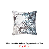 NNEDSZ Bianca Sherbrooke White Velvet Square Filled Cushion 43 x 43cm