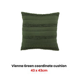 NNEDSZ Vienna Green Coordinate Square Filled Cushion