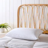 NNEDSZ Natural Sleep White Bamboo Blend Medium Profile Pillow