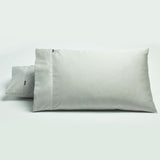 NNEDSZ Bianca Pair of 500TC Cotton Sateen Standard Pillowcases Silver
