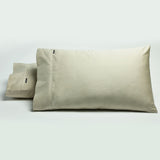 NNEDSZ Bianca Pair of 500TC Cotton Sateen Standard Pillowcases Stone