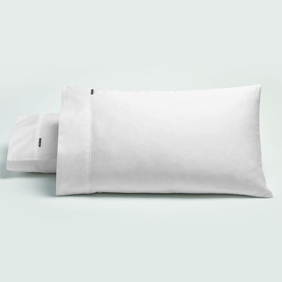 NNEDSZ Bianca Pair of 500TC Cotton Sateen Standard Pillowcases White