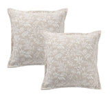 NNEDSZ Bianca Pair of Ameila Stone European Pillowcases 65 x 65cm