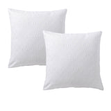 NNEDSZ Bianca Pair of Cosmo White European Pillowcases 65 x 65cm