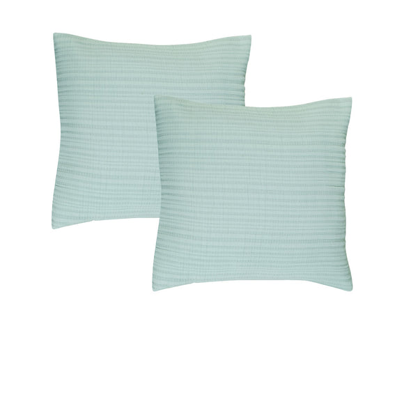 NNEDSZ Bianca Pair of Cressida Sage European Pillowcases 65 x 65cm
