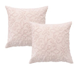 NNEDSZ Bianca Pair of Ella Blush European Pillowcases 65 x 65cm