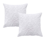 NNEDSZ Bianca Pair of Ella White European Pillowcases 65 x 65cm