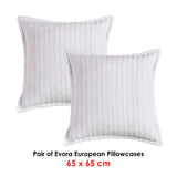 NNEDSZ Bianca Pair of Evora White European Pillowcases