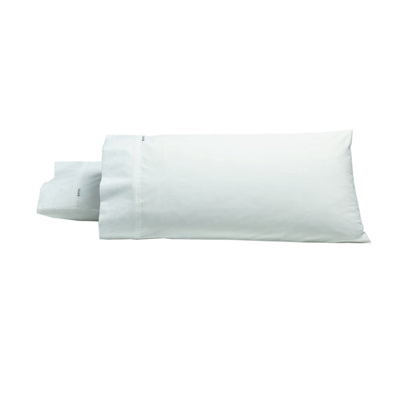 NNEDSZ Bianca Pair of Heston Cotton Percale King Pillowcases White